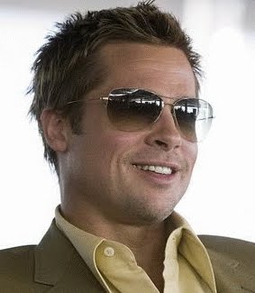 Brad Pitt w Oliver Peoples Strummer